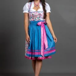 Allgäu Rebell Dirndl " Bianca " In Türkis