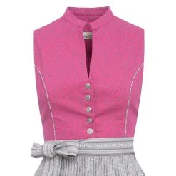 Almsach Midi Dirndl Annelie In Pink -Dirndl Geschäft almsach midi dirndl annelie in pink 2