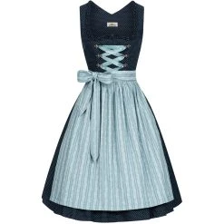 Almsach Midi Dirndl Elke In Dunkelblau