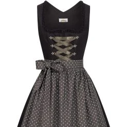 Almsach Midi Dirndl Ella In Schwarz -Dirndl Geschäft almsach midi dirndl ella in schwarz 2