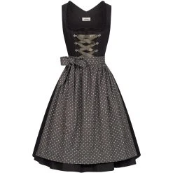 Almsach Midi Dirndl Ella In Schwarz