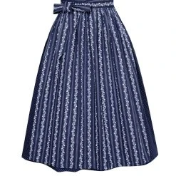 Almsach Midi Dirndl In Dunkelblau -Dirndl Geschäft almsach midi dirndl in dunkelblau 3