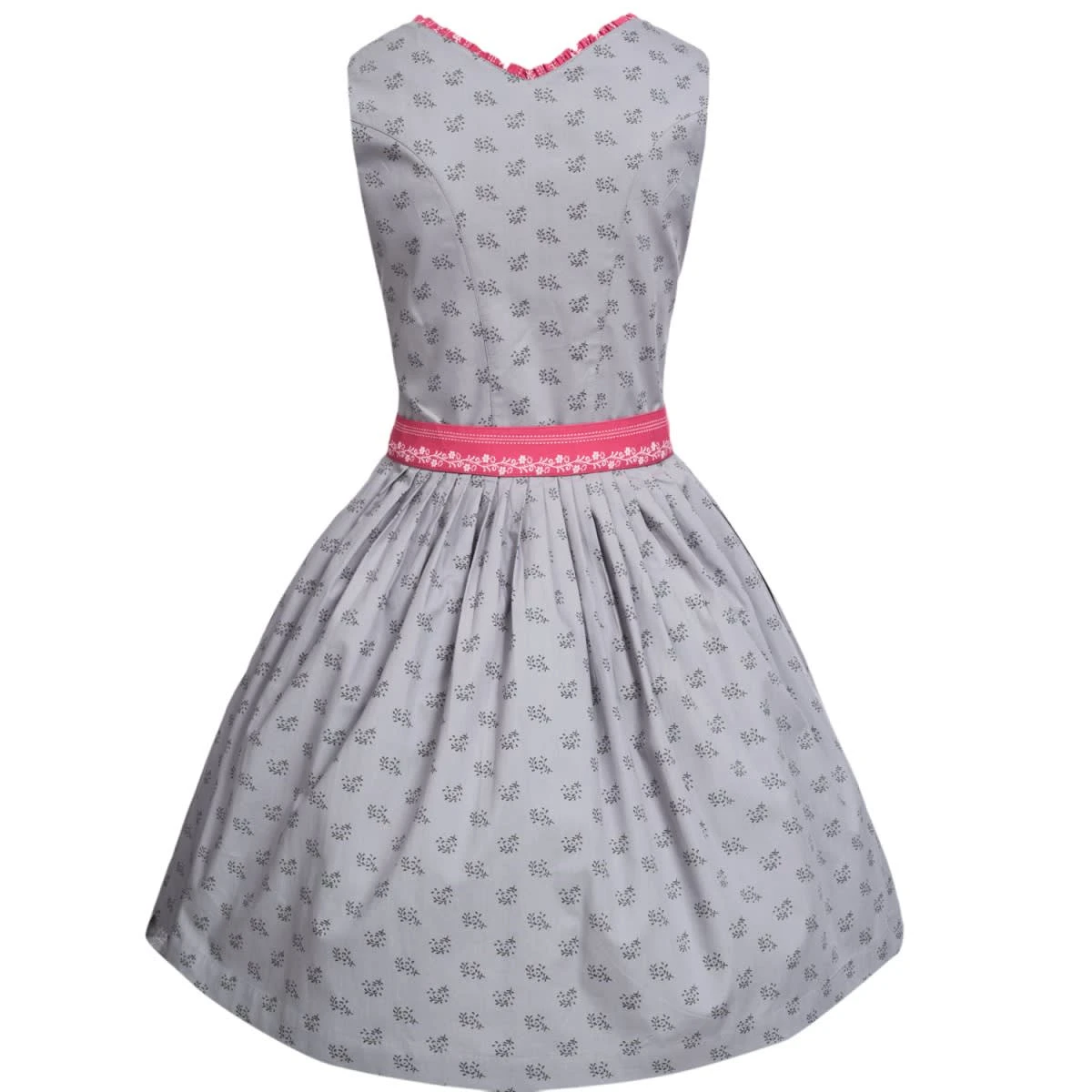 Almsach Midi Dirndl In Grau 7 Almsach Midi Dirndl In Grau – Bild 5
