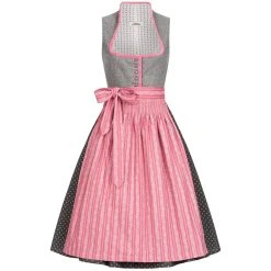 Almsach Midi Dirndl Julia In Grau