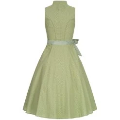 Almsach Midi Dirndl Mona In Grün / Grün / Blau -Dirndl Geschäft almsach midi dirndl mona in grun grun blau 3