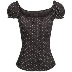 Almsach Trachtenbluse In Anthrazit