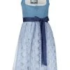 Alpenfee Dirndl "Feli" In Blau/ Hellblau -Dirndl Geschäft alpenfee dirndl feli in blau hellblau