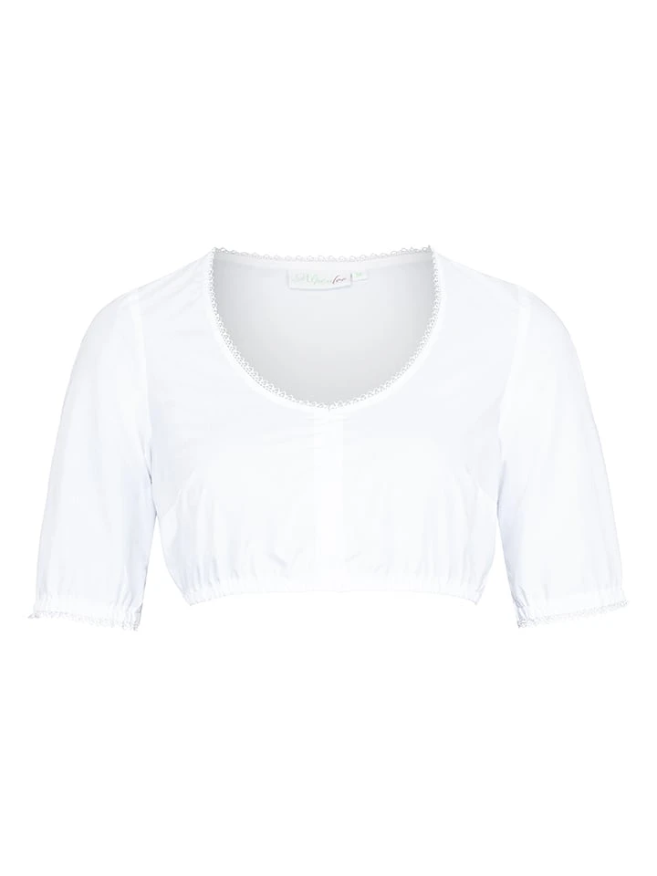 Alpenfee Dirndlbluse "Ava" In Weiß 2 Alpenfee Dirndlbluse "Ava" In Weiß