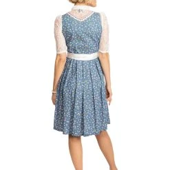 Alpenfee Midi Dirndl 2tlg. 60 Cm UTA Blau -Dirndl Geschäft alpenfee midi dirndl 2tlg 60 cm uta blau 3