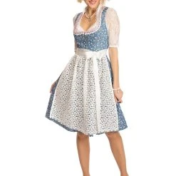 Alpenfee Midi Dirndl 2tlg. 60 Cm UTA Blau -Dirndl Geschäft alpenfee midi dirndl 2tlg 60 cm uta blau 4