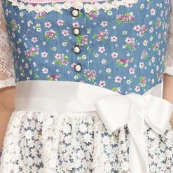 Alpenfee Midi Dirndl 2tlg. 60 Cm UTA Blau -Dirndl Geschäft alpenfee midi dirndl 2tlg 60 cm uta blau 5