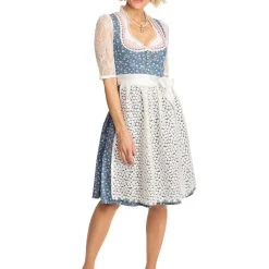 Alpenfee Midi Dirndl 2tlg. 60 Cm UTA Blau -Dirndl Geschäft alpenfee midi dirndl 2tlg 60 cm uta blau 8