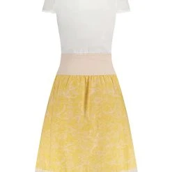 AlpenHERZ Trachtenkleid "Ella" In Gelb/ Weiß