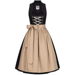 Apple Of My Eye Midi Dirndl In Schwarz
