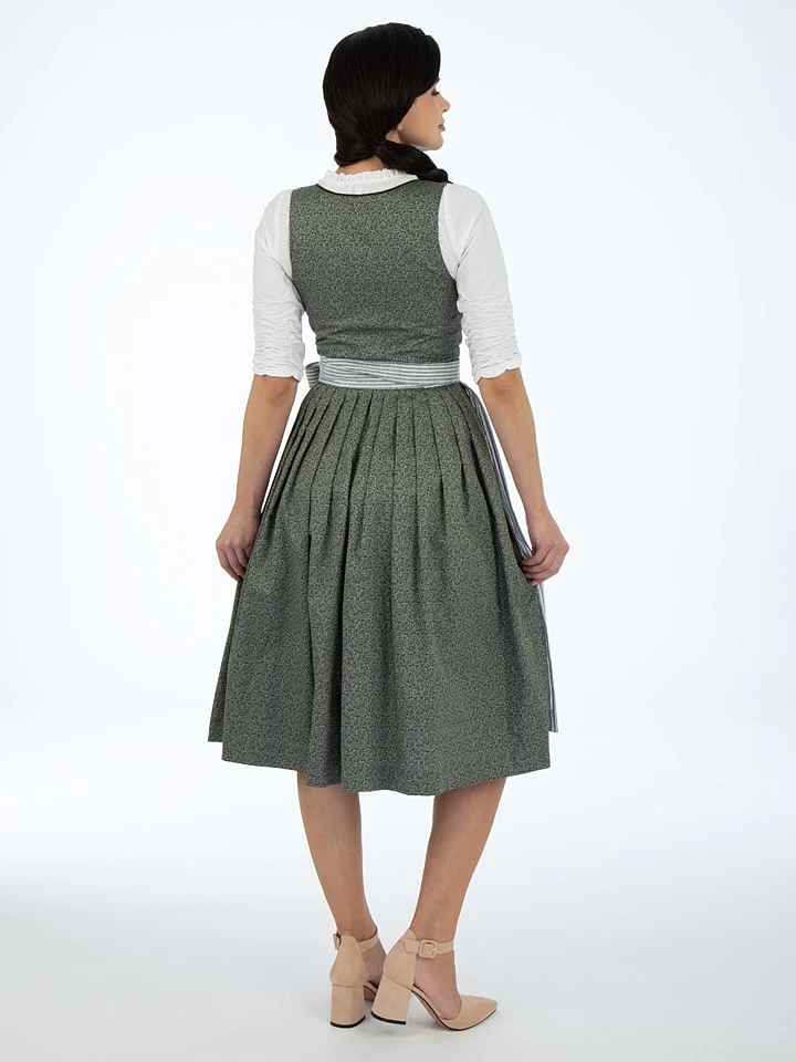 BERWIN & WOLFF Dirndl In Grau/ Grün 4 BERWIN & WOLFF Dirndl In Grau/ Grün – Bild 2