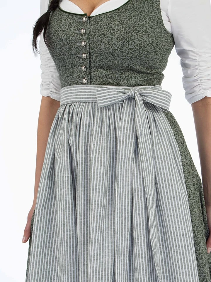 BERWIN & WOLFF Dirndl In Grau/ Grün 6 BERWIN & WOLFF Dirndl In Grau/ Grün – Bild 4