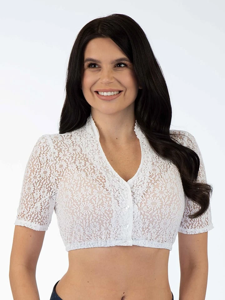 BERWIN & WOLFF Dirndlbluse In Weiß 3 BERWIN & WOLFF Dirndlbluse In Weiß