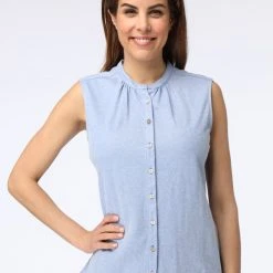 BERWIN & WOLFF Trachtenbluse In Hellblau