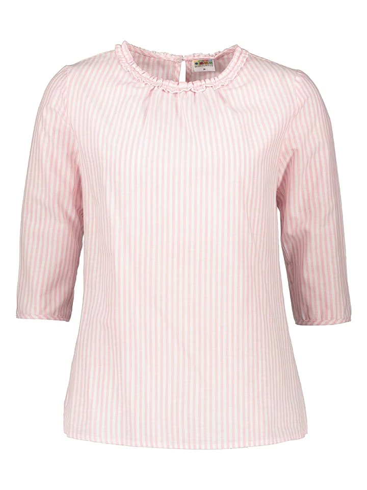 BERWIN & WOLFF Trachtenbluse In Rosa/Weiß 3 BERWIN & WOLFF Trachtenbluse In Rosa/Weiß
