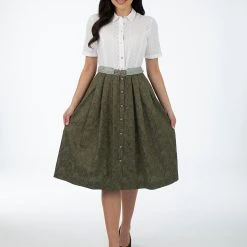 BERWIN & WOLFF Trachtenkleid In Oliv