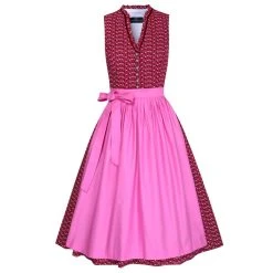 Berwin Und Wolff Midi Dirndl In Rot