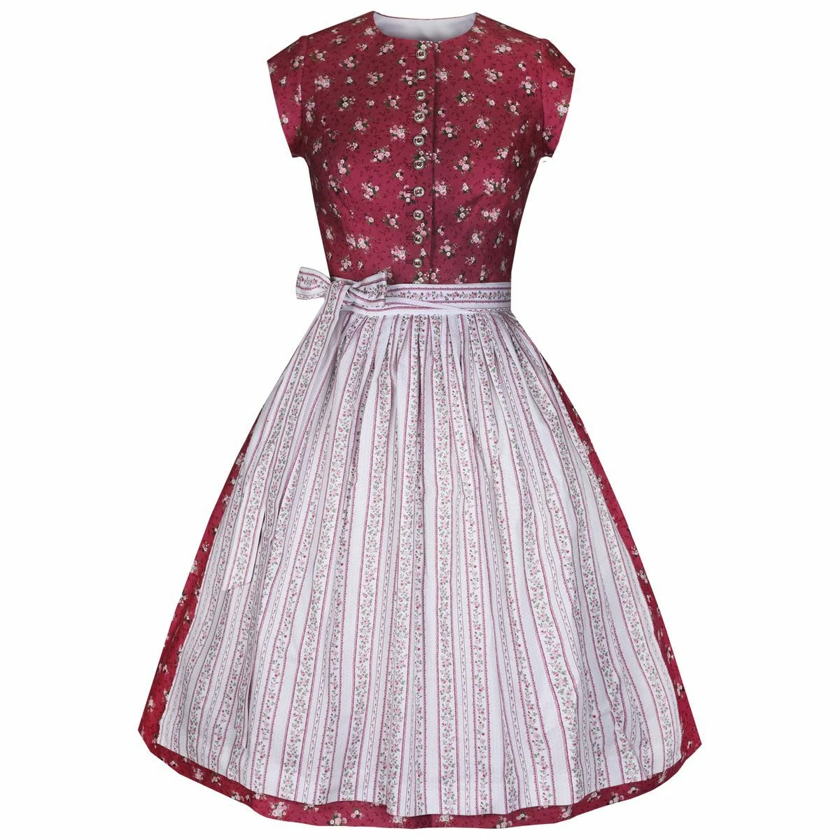 Berwin Und Wolff Midi Dirndl In Weinrot 4 Berwin Und Wolff Midi Dirndl In Weinrot – Bild 2