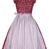 Berwin Und Wolff Midi Dirndl In Weinrot