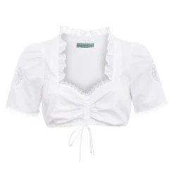 Country Line Dirndlbluse In Weiß