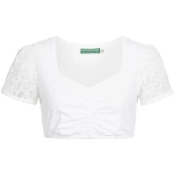 Country Line Dirndlbluse In Weiß