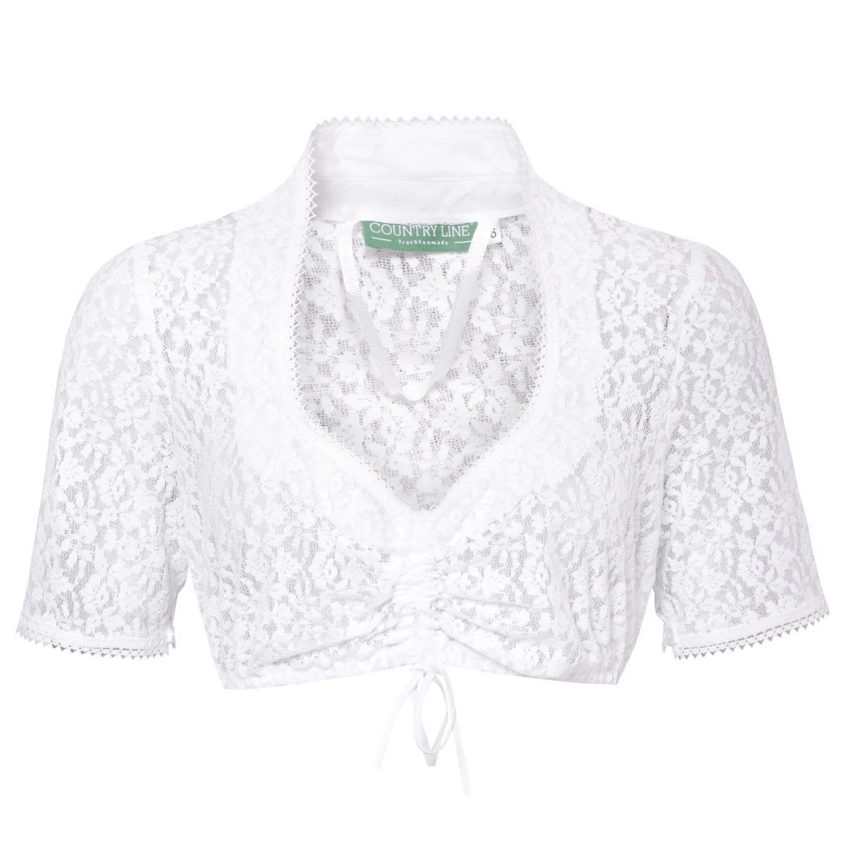 Country Line Dirndlbluse In Weiß 3 Country Line Dirndlbluse In Weiß
