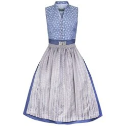 Country Line Midi Dirndl In Blau