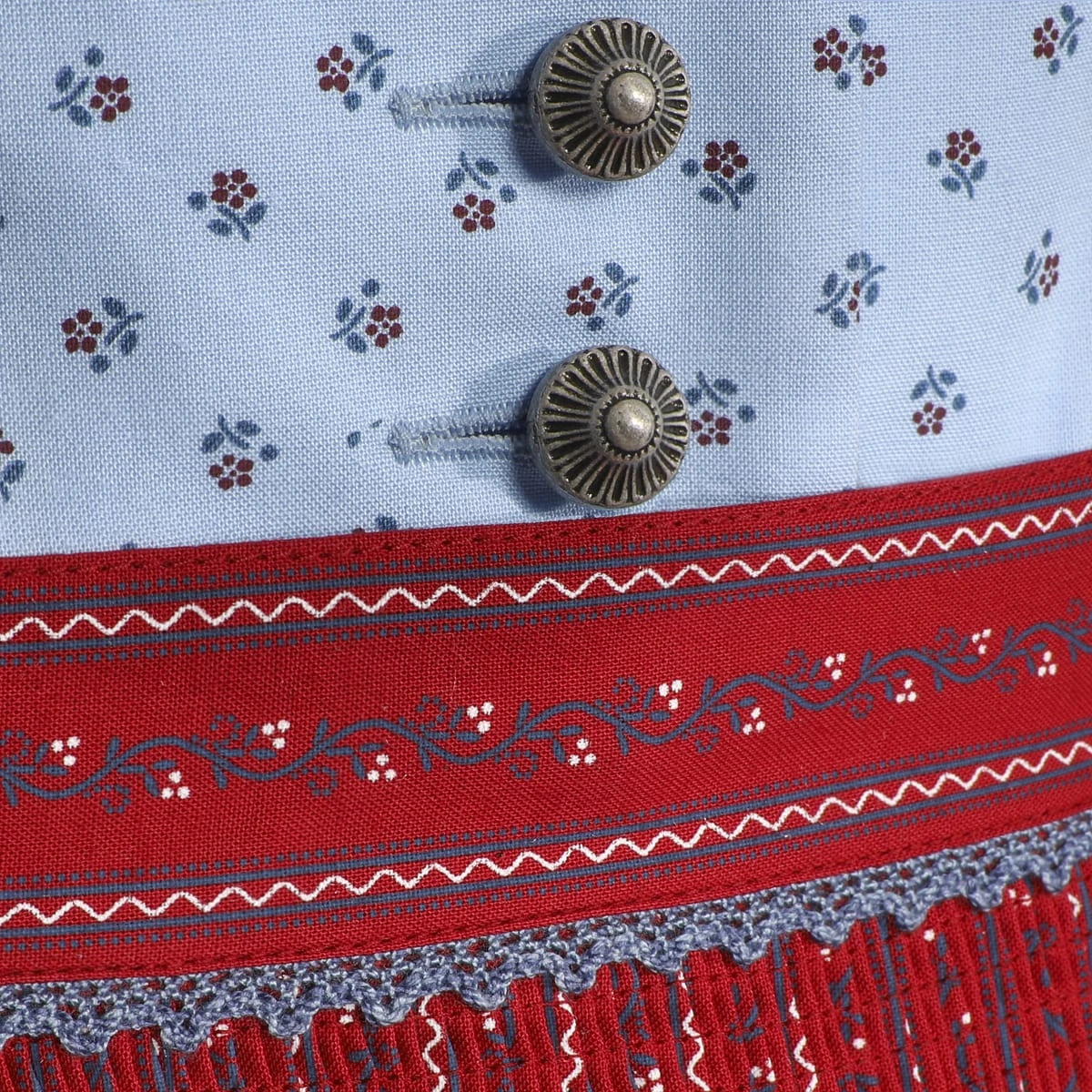 Country Line Midi Dirndl In Blau 6 Country Line Midi Dirndl In Blau – Bild 4