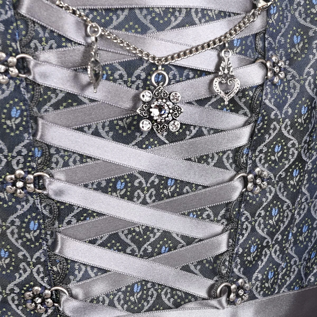 Country Line Midi Dirndl In Blau 5 Country Line Midi Dirndl In Blau – Bild 3