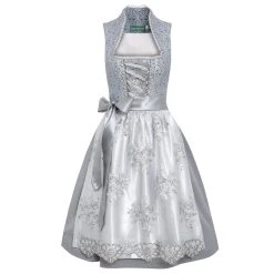 Country Line Midi Dirndl In Grau