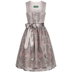 Country Line Midi Dirndl In Grau