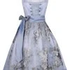 Country Line Midi Dirndl In Hellblau -Dirndl Geschäft country line midi dirndl in hellblau 15