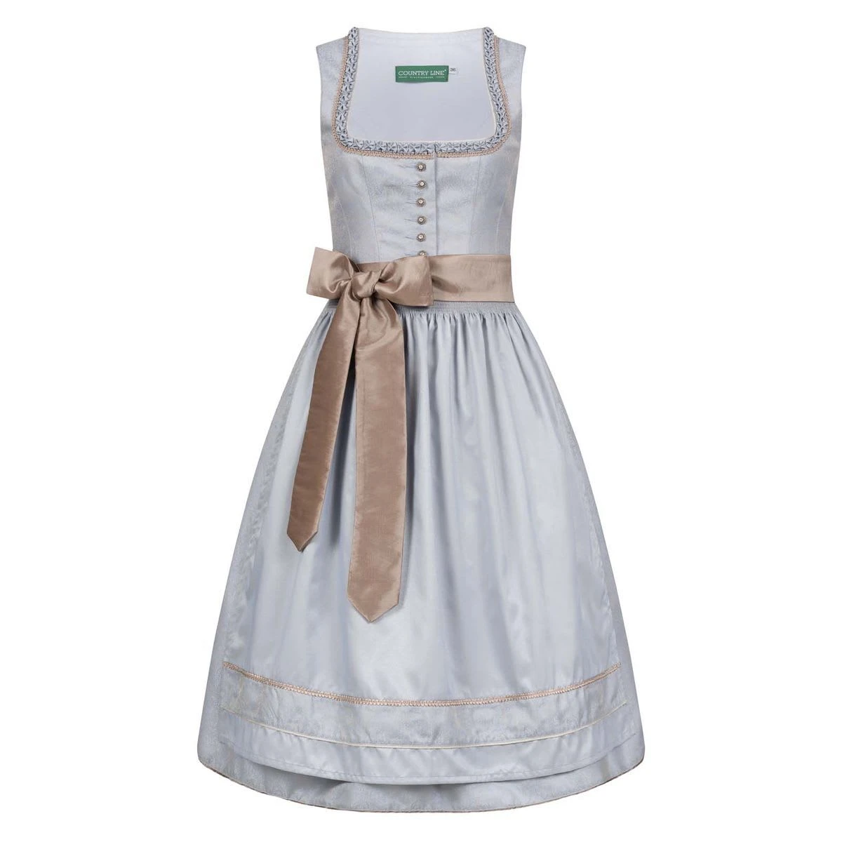 Country Line Midi Dirndl In Hellblau 3 Country Line Midi Dirndl In Hellblau