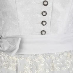 Country Line Midi Dirndl In Hellgrau -Dirndl Geschäft country line midi dirndl in hellgrau 3