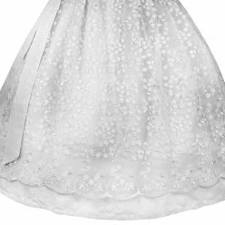 Country Line Midi Dirndl In Hellgrau -Dirndl Geschäft country line midi dirndl in hellgrau 4