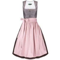Country Line Midi Dirndl In Rose