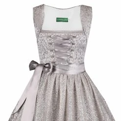 Country Line Midi Dirndl In Silber -Dirndl Geschäft country line midi dirndl in silber 2