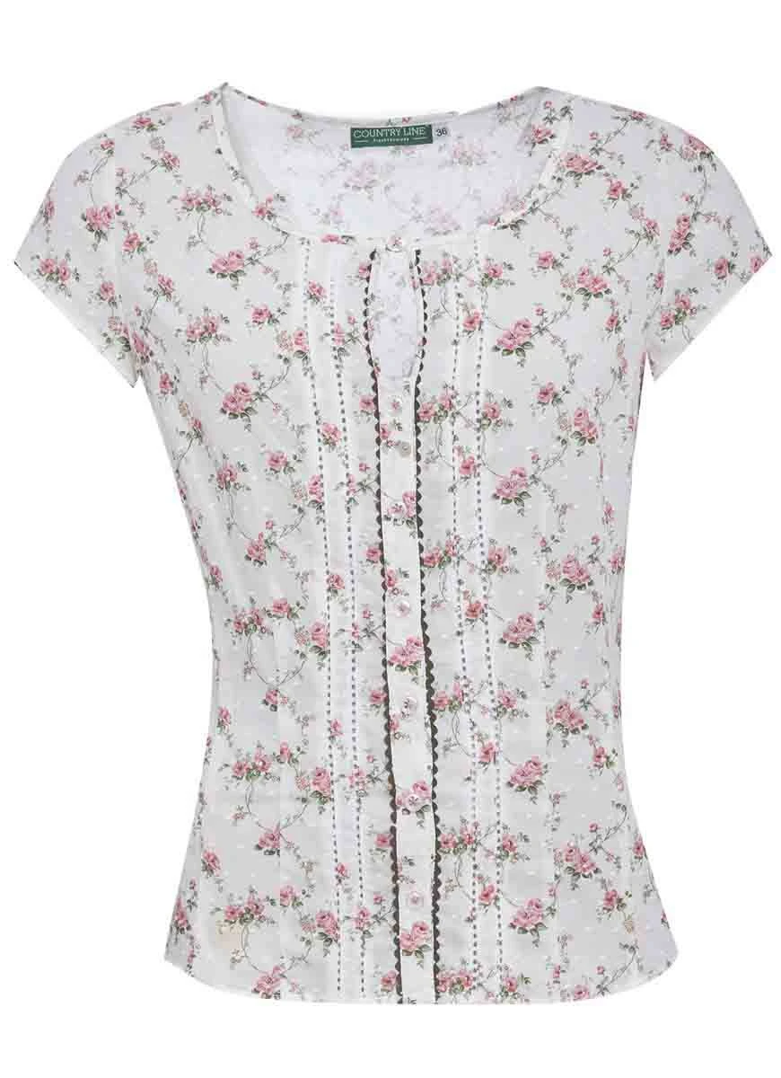 Country Line Trachtenbluse In Creme 4 Country Line Trachtenbluse In Creme – Bild 2