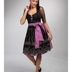 Dirndl Couture By Astrid Söll Dirndl "Frühlingstraum" In Schwarz/ Lila