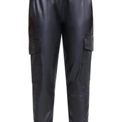 DreiMaster Vintage Lederhose Embell In Schwarz