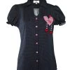 Edelnice Bluse In Schwarz
