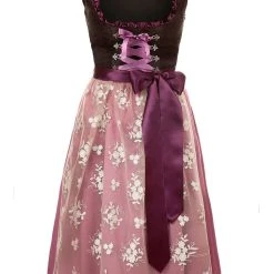 Edelnice Dirndl "Alpentraum" In Schwarz/ Beere