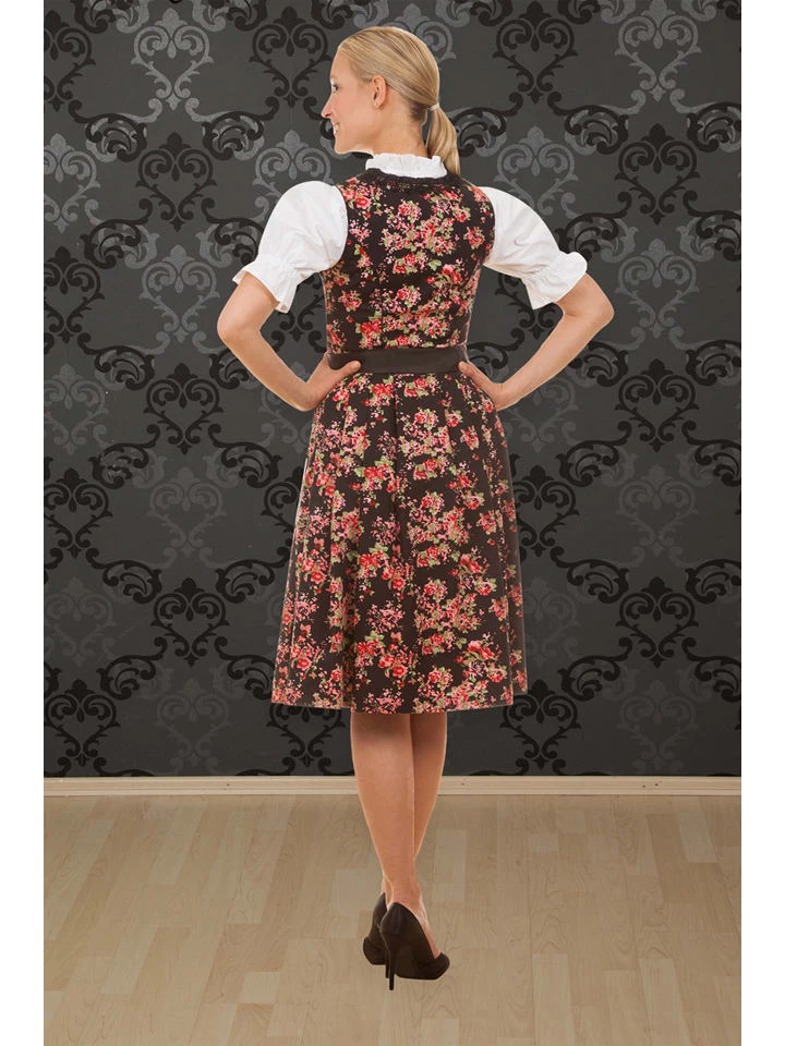 Edelnice Dirndl "Estefania" In Schwarz/ Bunt 5 Edelnice Dirndl "Estefania" In Schwarz/ Bunt – Bild 3