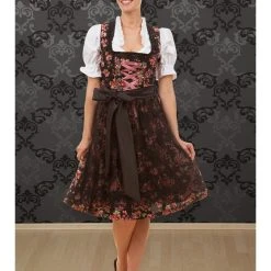 Edelnice Dirndl "Estefania" In Schwarz/ Bunt