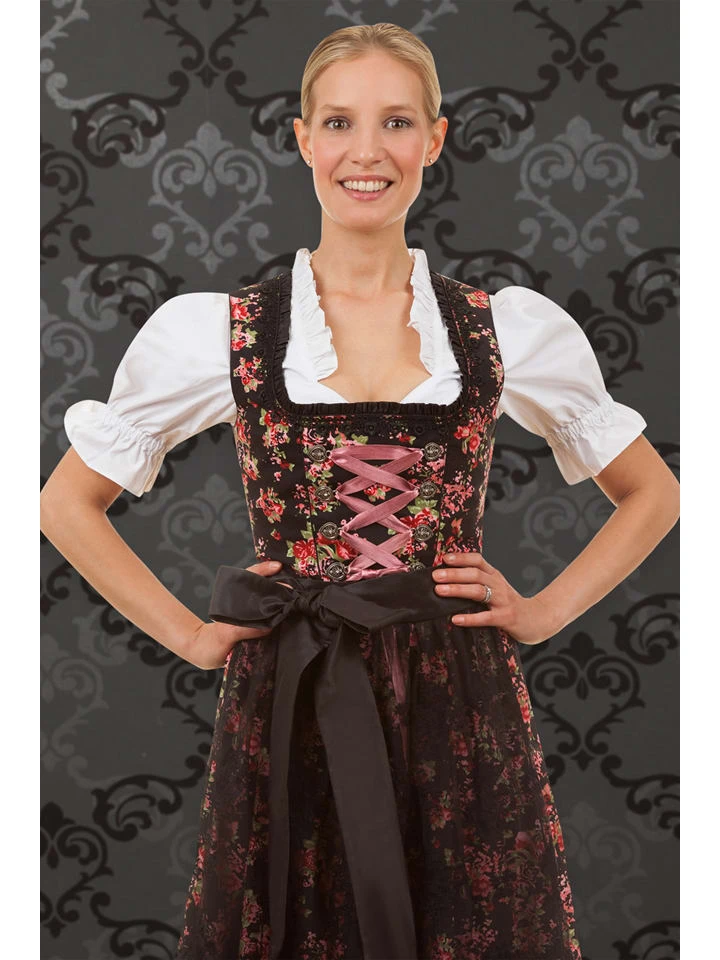 Edelnice Dirndl "Estefania" In Schwarz/ Bunt 6 Edelnice Dirndl "Estefania" In Schwarz/ Bunt – Bild 4