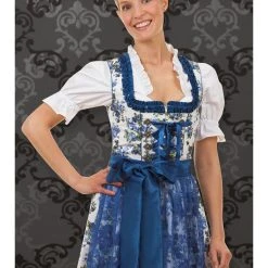 Edelnice Dirndl "Estefania" In Weiß/ Blau 9 Edelnice Dirndl "Estefania" In Weiß/ Blau -Dirndl Geschäft edelnice dirndl estefania in weiss blau 3